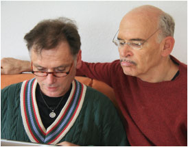 Foto mit Rüdiger Heins und Günther Wallraff